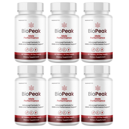 BioPeak Men Enhancement Capsules, BioPeak Pills Last longer BiggerD 6 Bottles