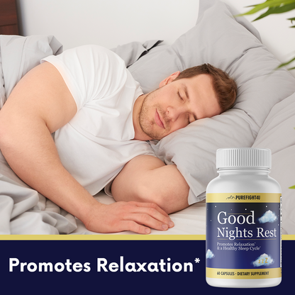 Good Night Rest Promotes Relaxation & Healthy Sleep Cycle-12Bottles-720 Capsules