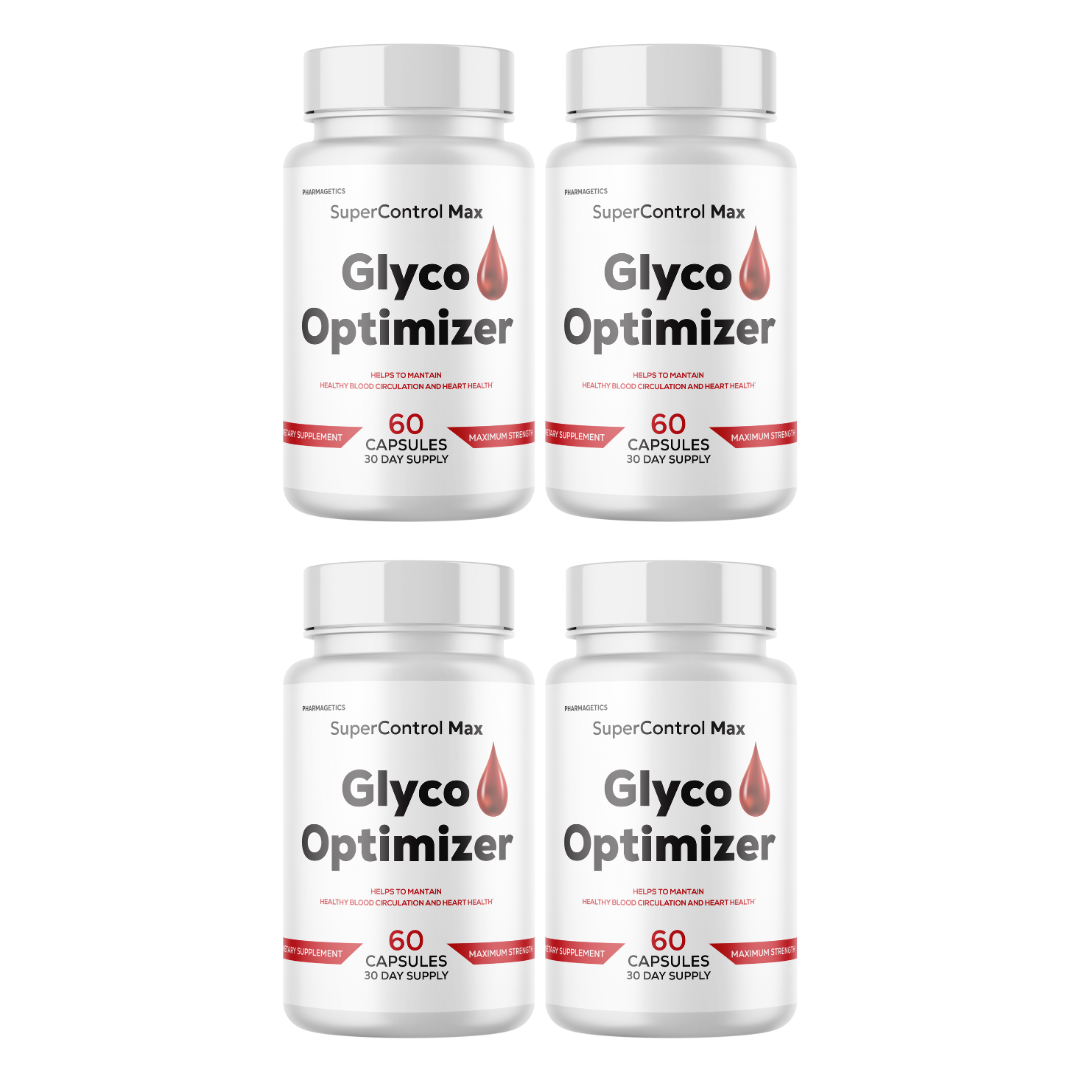 Glyco Optimizer Healthy Blood Circulation & Heart Health 4 Bottles 240 Capsules