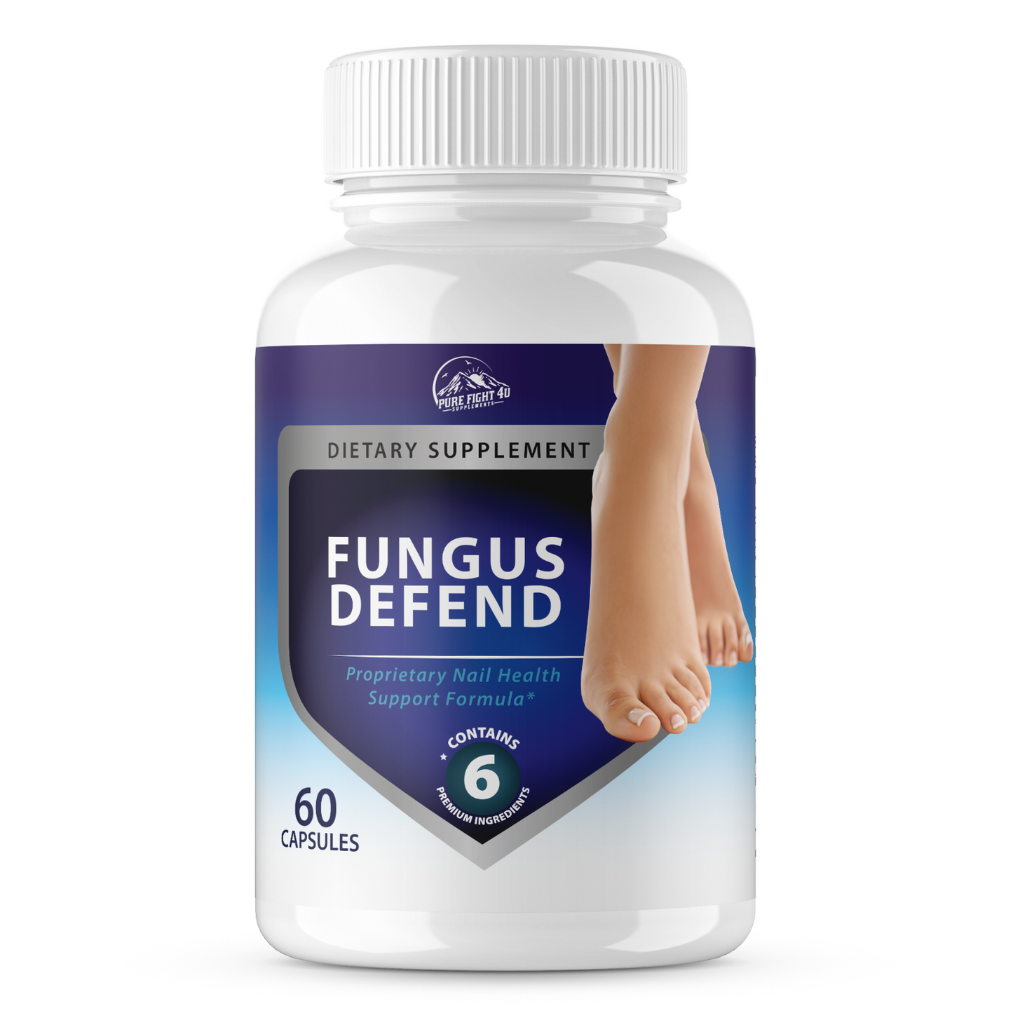 Fungus Defend Proprietary Nail Health Support Formula - 2 Bottles 120 Capsules