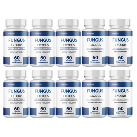 Fungus Exodus Clear Nail Formula 10 Bottles 600 Capsules