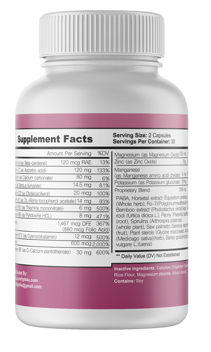 Divine Locks Complex Advanced Unique Hair Growth Vitamins-10Bottles 600 Capsules