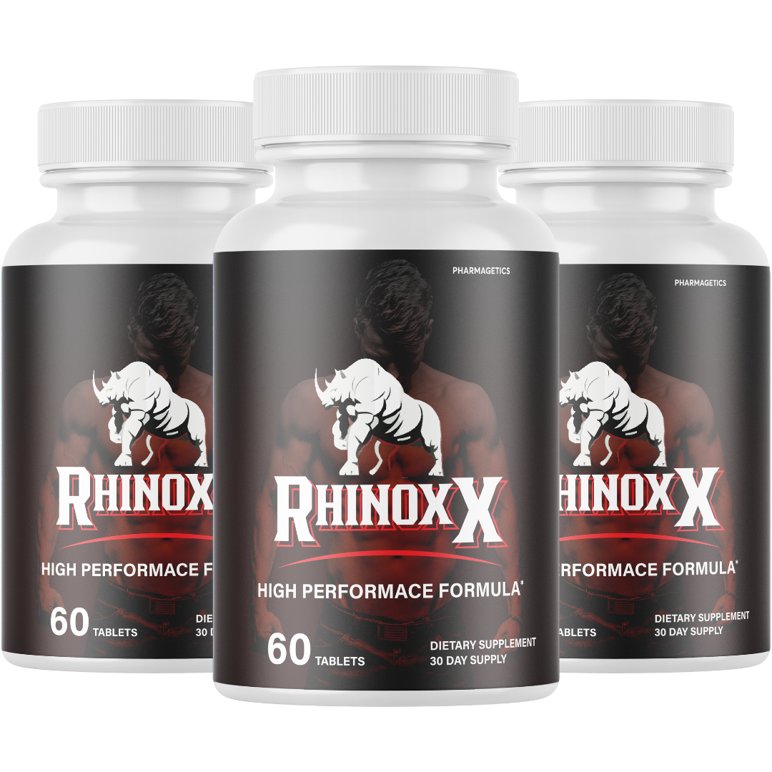 Rhinox X Enhancement Pills for Men, Supports Performance & Energy - 3 Bottles