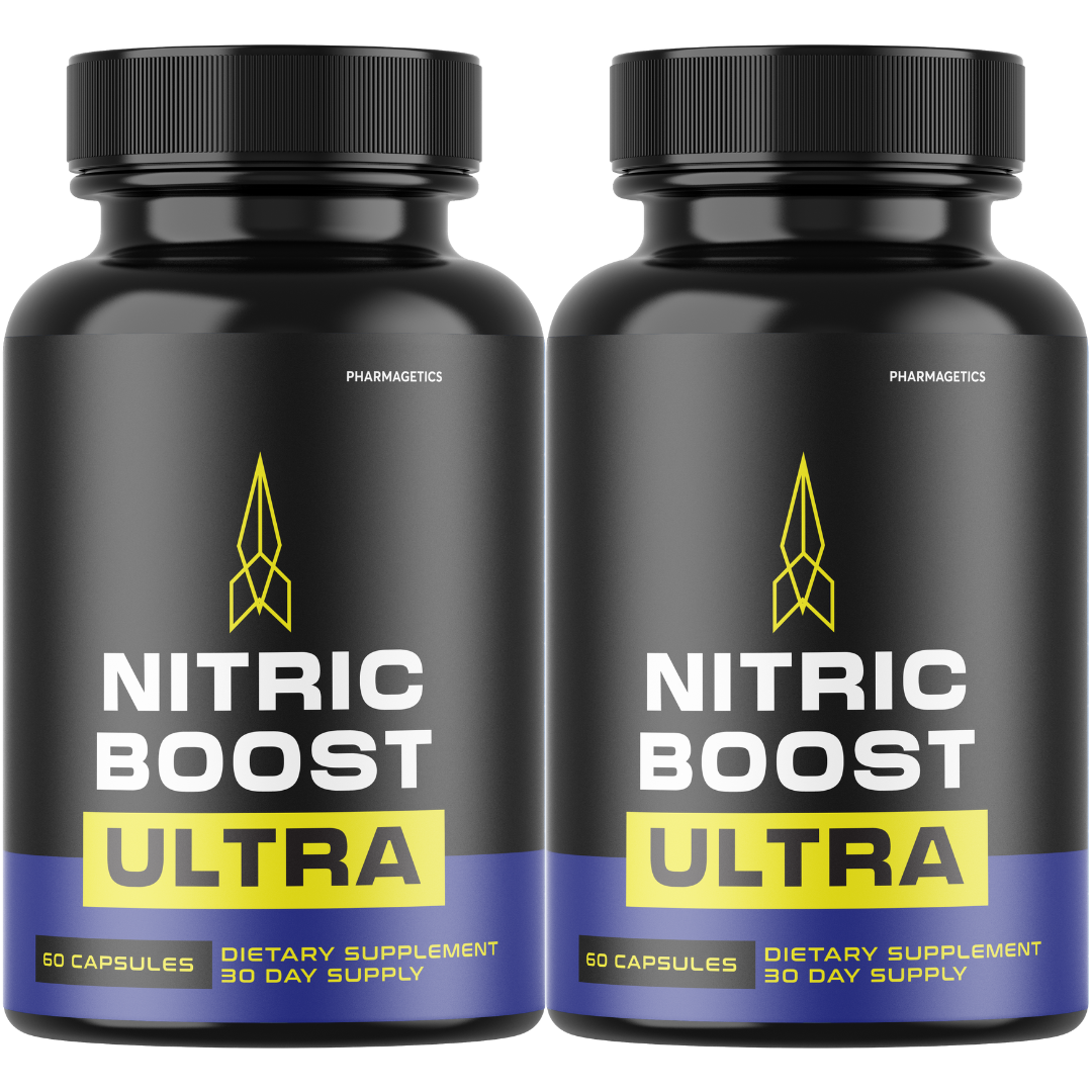 Nitric Boost Ultra For Men ED Organic Charge Supplement - 2 Bottles