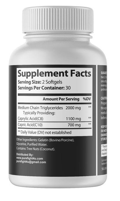 MCT Oil 200 MG 60 SoftGels