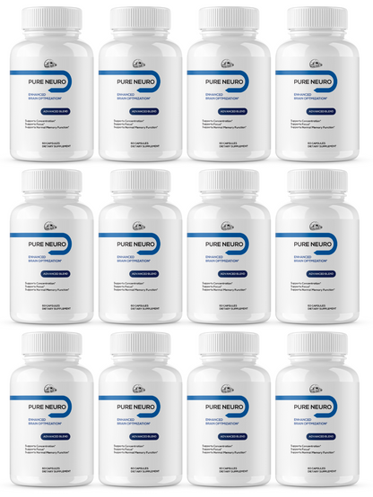 Pure Neuro Enhance Brain Optimization 12 Bottles 720 Capsules