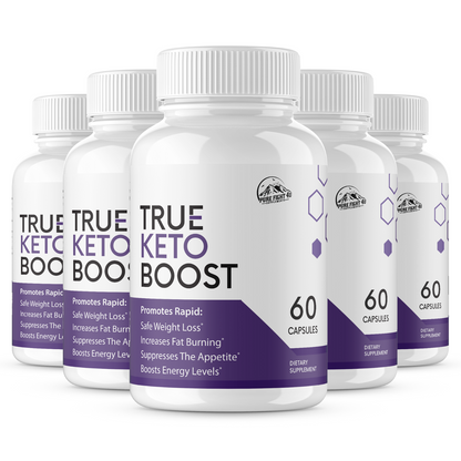 True Keto Boost Dietary Supplement 5 Bottles 300 Capsules