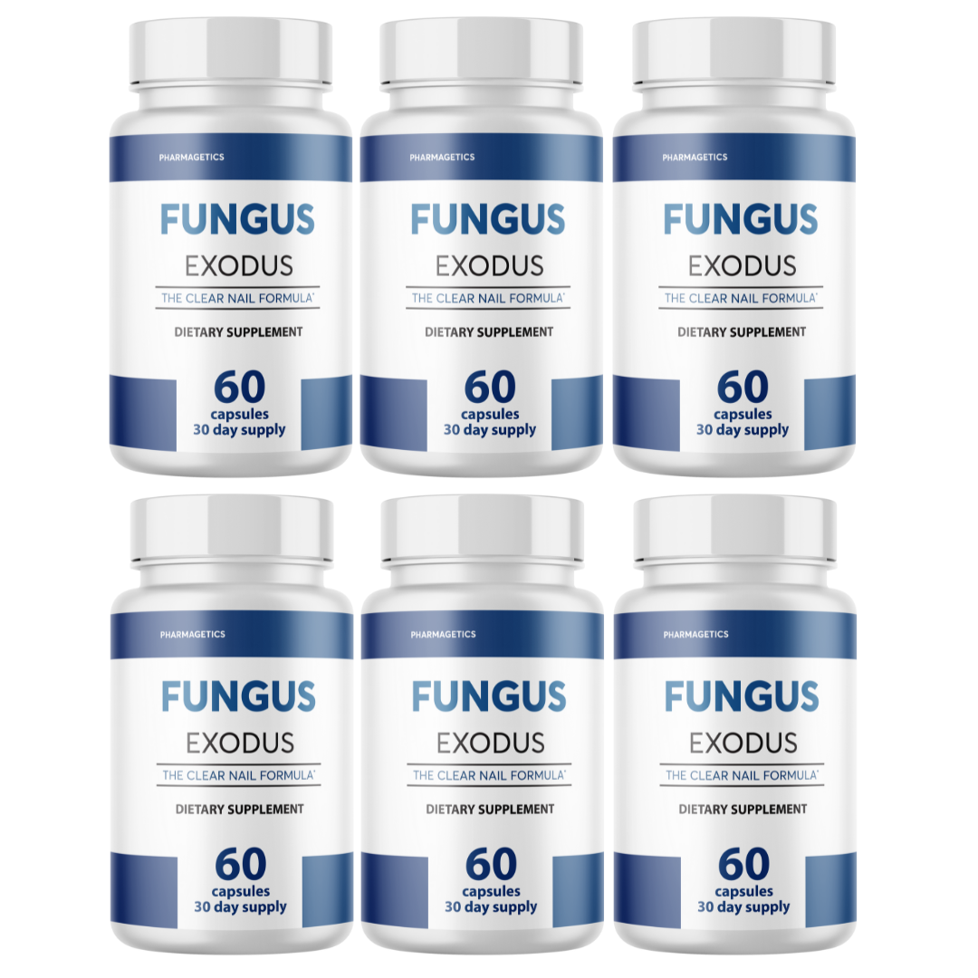 Fungus Exodus Clear Nail Formula 6 Bottles 360 Capsules