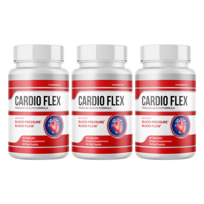 Cardio Flex Premium Health Formula 3 Bottles 180 Capsules