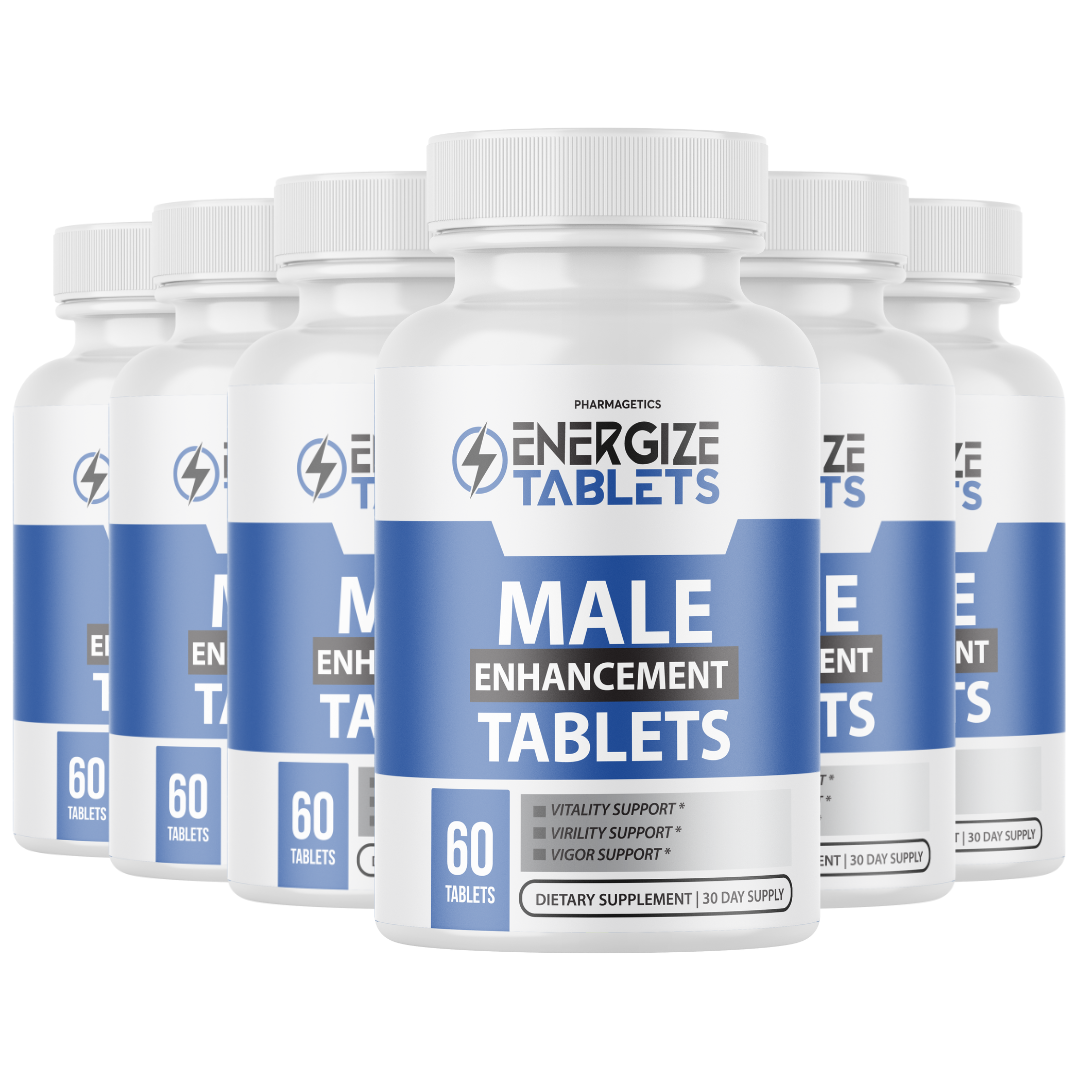 Energize Male Tablets, Tablets to Support Vitality and Virility - 6 Bottles