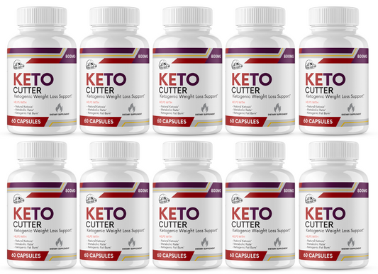 Keto Cutter Ketogenic Weight Loss Support - 10 Bottles 600 Capsules