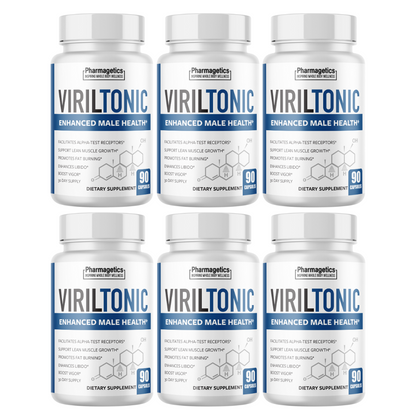 VirilTonic - Enhanced Male Health - 6 Bottles 540 Capsules