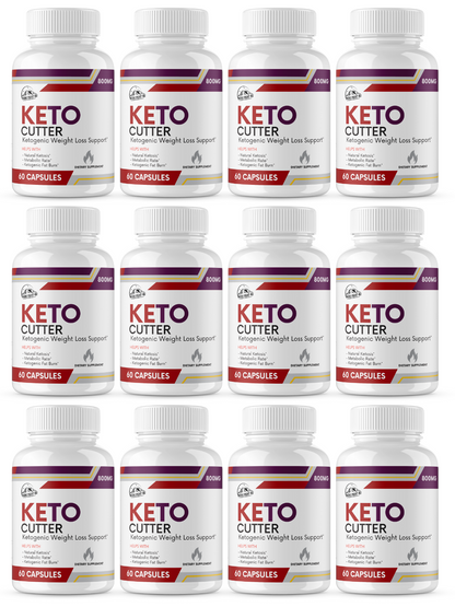 Keto Cutter Ketogenic Weight Loss Support - 12 Bottles 720 Capsules