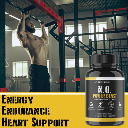 N.O. Power Blast L-Arginine Nitric Oxide - 12 Bottles 720 Capsules