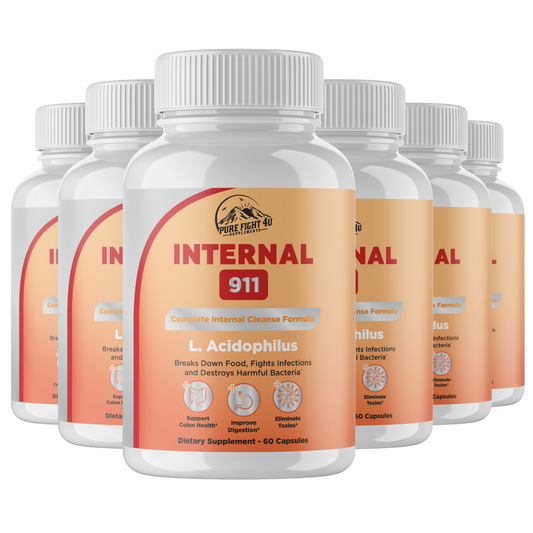 Internal 911 Complete Internal Cleanse Formula 6 Bottle 360 Capsules