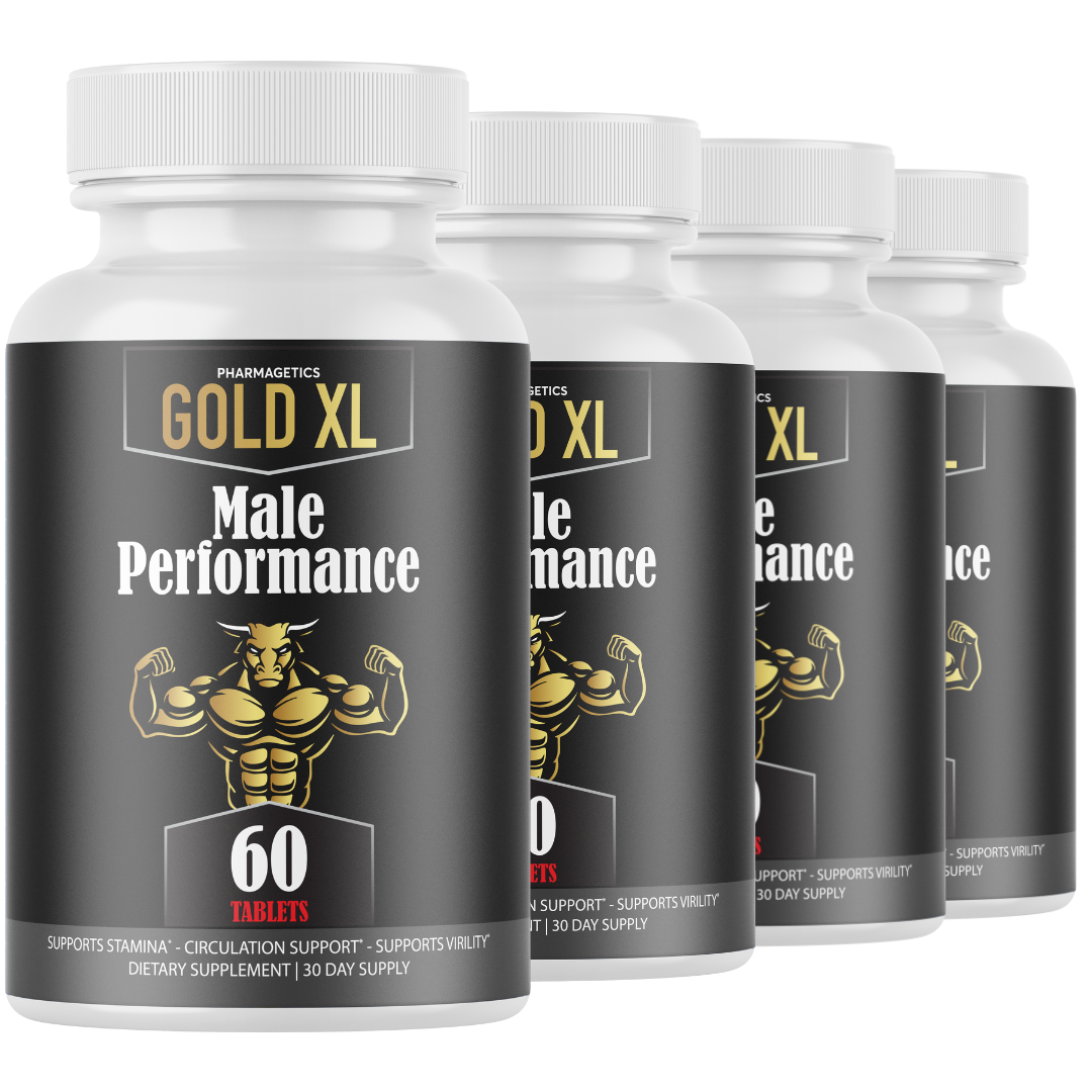 Gold XL for Men, GoldXL Enhancement Pills for Advanced Performance- 4 Bottles