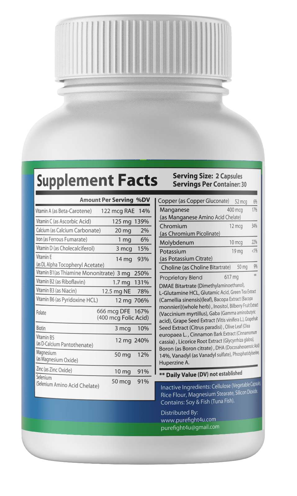 Neuronol Advanced Cognitive Formula 2 Bottles 120 Capsules