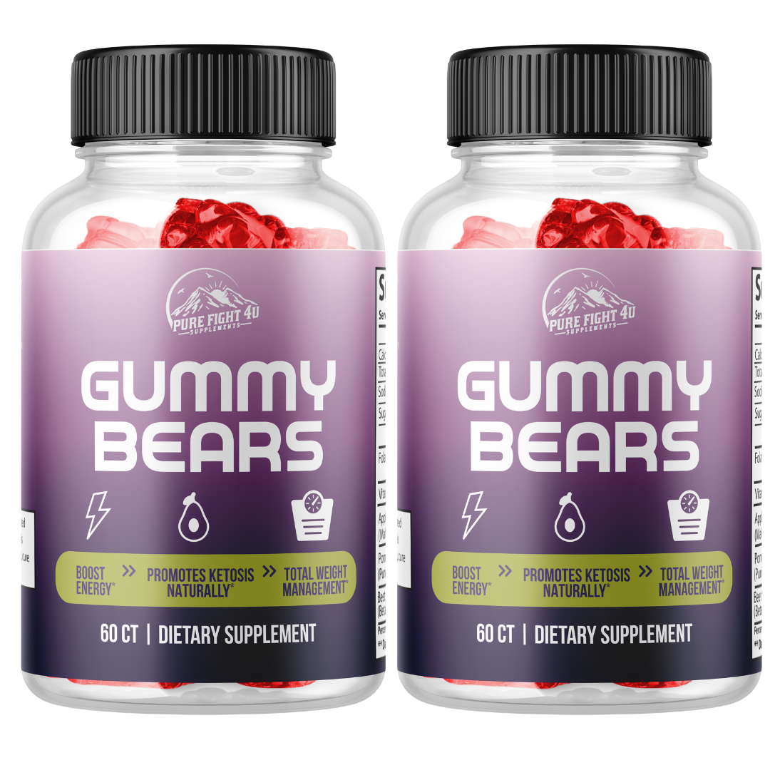 Gummy Bears Boost Weight Loss & Health Support 2 Bottles 120 Gummies