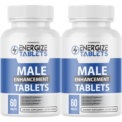 Energize Male Tablets, Tablets to Support Vitality and Virility - 2 Bottles