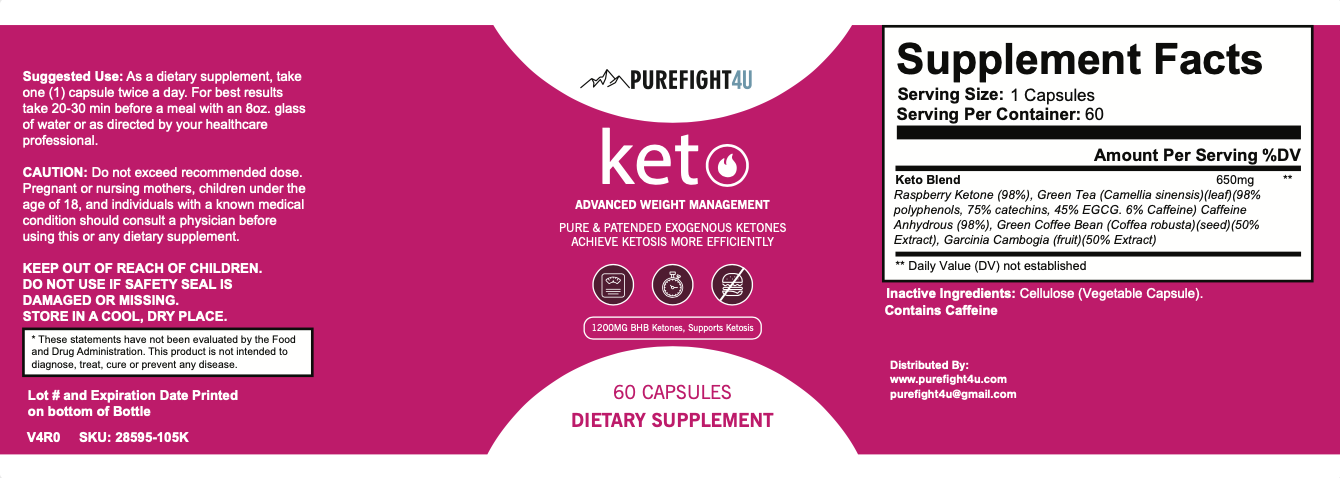 Keto Advanced Weight Management Formula - 10 Bottles 600 Capsules