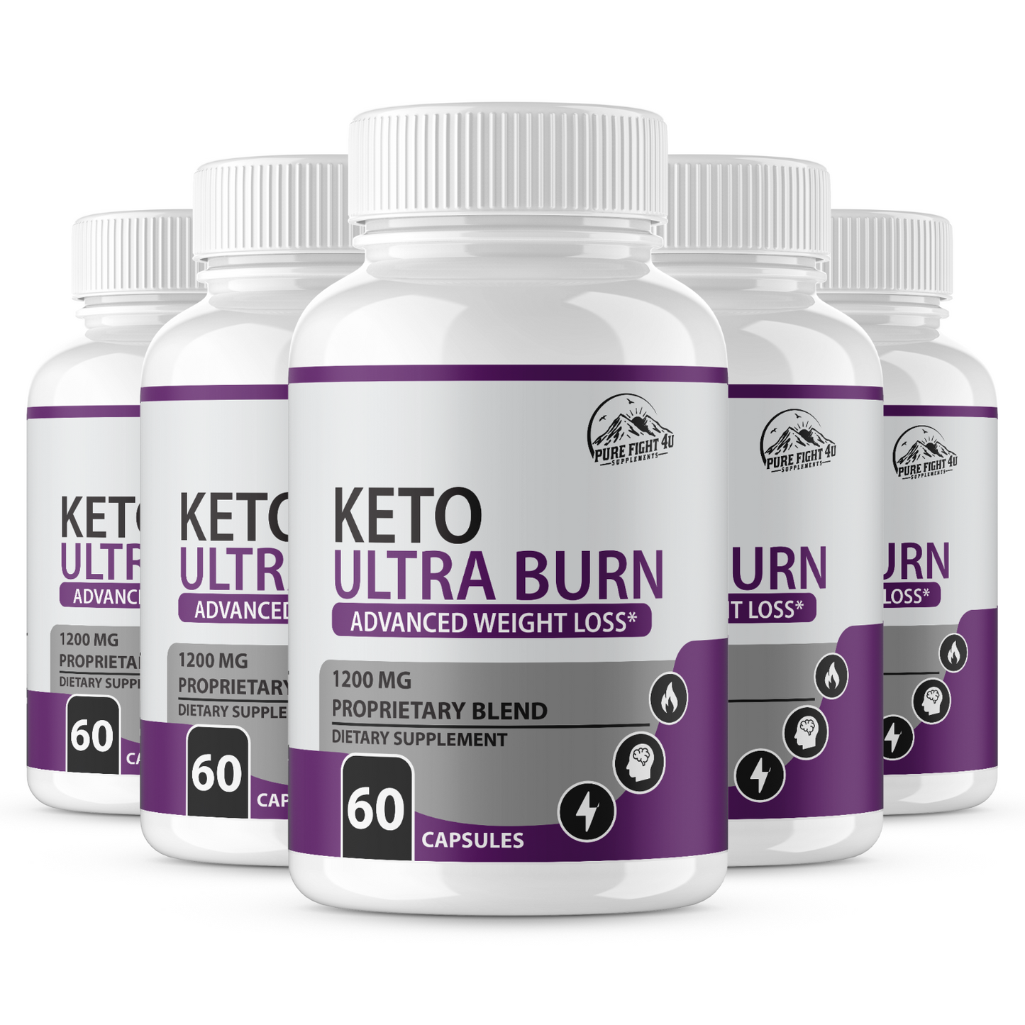 Keto Ultra Burn Advanced Weight Loss 5 Bottles 300 Capsules