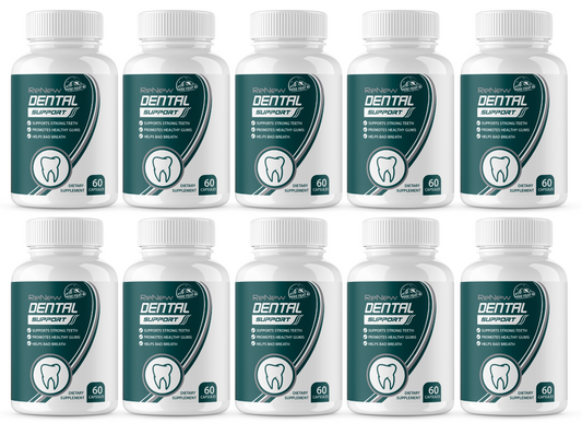 Renew Dental Support Dietary Supplement - 10 Bottles 600 Capsules