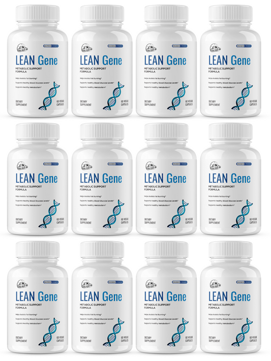 Lean Gene Metabolic Weight Loss Support Supplement - 12 Bottles 720 Capsules