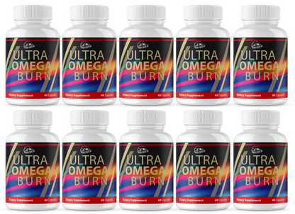 Ultra Omega Burn Dietary Supplement - 10 Bottles 600 Capsules