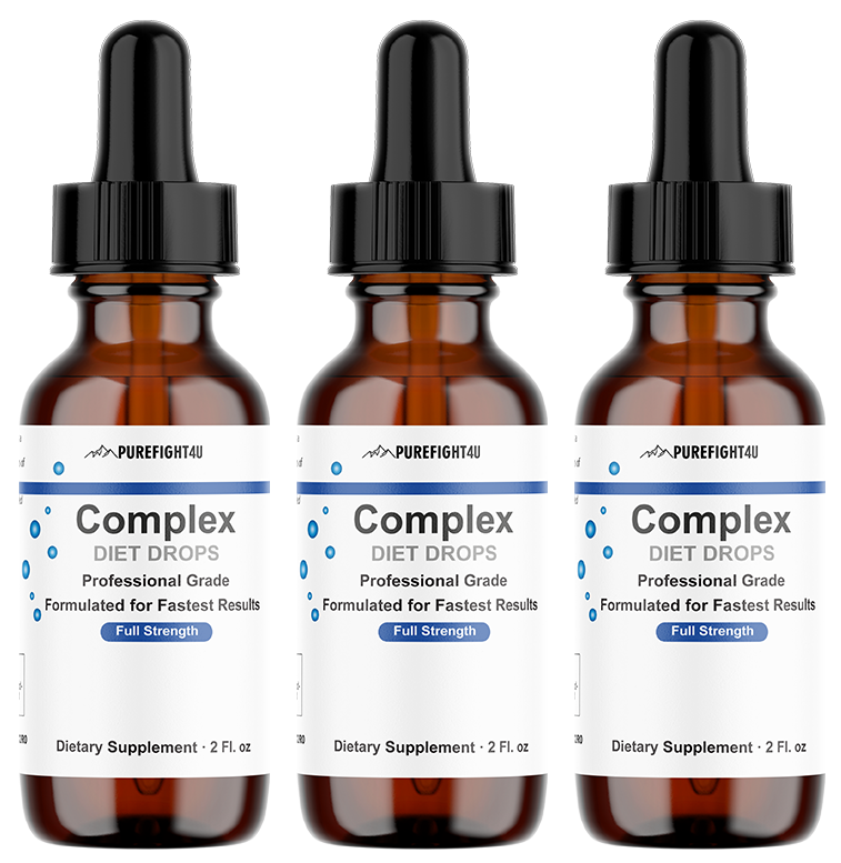 Complex Diet Drops – Natural Weight Management Drops Unisex 2 oz - 3 Bottles