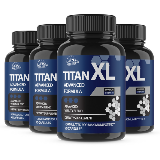 Titan XL Advanced Virility Blend 4 Bottles 360 Capsules