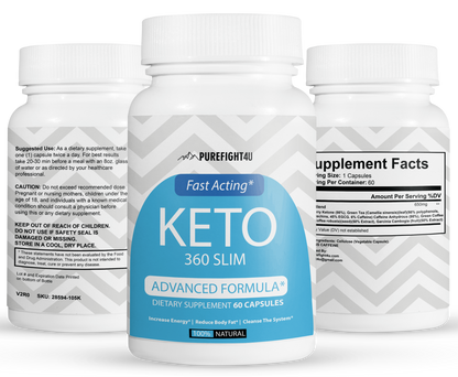 Keto 360 Slim Fast Acting Advanced Formula - 60 Capsules