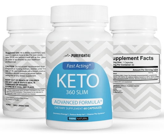 Keto 360 Slim Fast Acting Advanced Formula - 60 Capsules