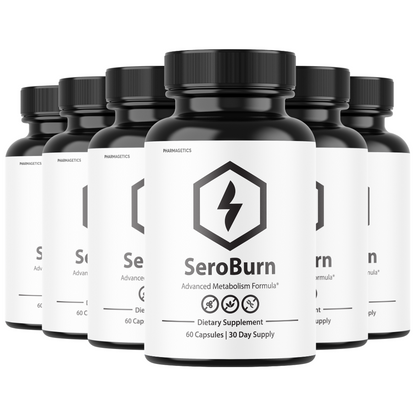 SeroBurn Fat Burning Pills Advanced Weight Loss & Appetite Control - 6 Bottles