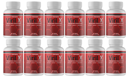 Viril X Dietary Supplement, Natural Male Enhancement, 12 Bottles 720 Tablets