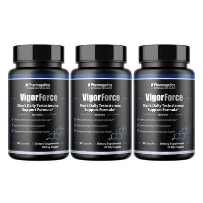 Vigor Force - Men's Enhance Support - 3 Bottles 270 Capsules