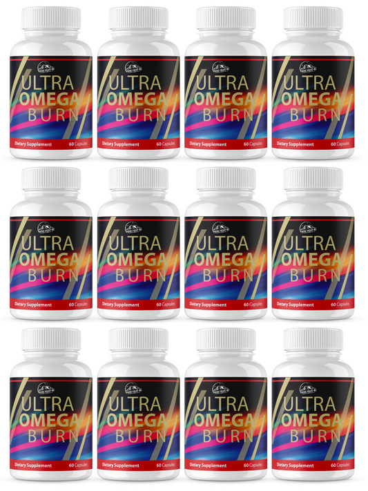 Ultra Omega Burn Dietary Supplement - 12 Bottles 720 Capsules