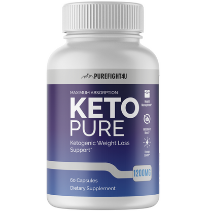 Keto Pure Ketogenic Weight Loss Support - 3 Bottles 180 Capsules