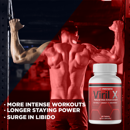 Viril X Dietary Supplement, Natural Male Enhancement, 10 Bottles 600 Tablets