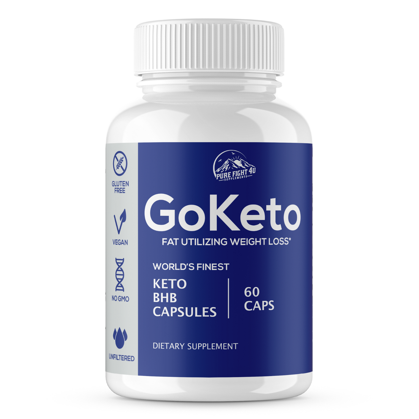 GoKeto Fat Utilizing Weight Loss 10 Bottles 600 Capsules