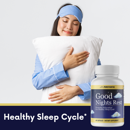 Good Night Rest Promotes Relaxation & Healthy Sleep Cycle-3 Bottles-180 Capsules