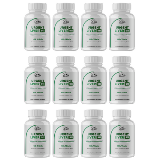 Urgent Liver 911 Advanced Liver Support Formula 12 Bottles 720 Capsules