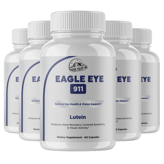 Eagle Eye 911 Optimal Eye Health & Vision Support 5 Bottles 300 Capsules