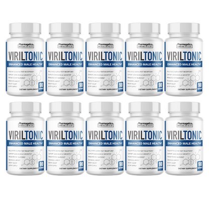 VirilTonic - Enhanced Male Health - 10 Bottles 900 Capsules