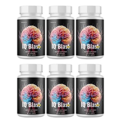 IQ Blast Pro Brain Supplement 6 Bottles 360 Capsules