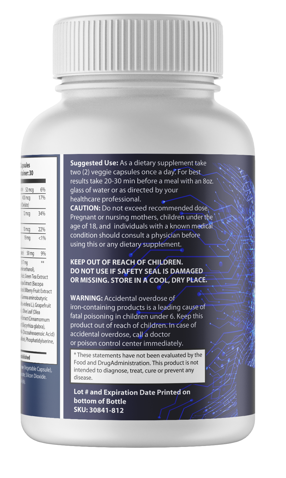 Mind Tech Nootropic Technologies  Brain Booster Supplement 60 Capsules