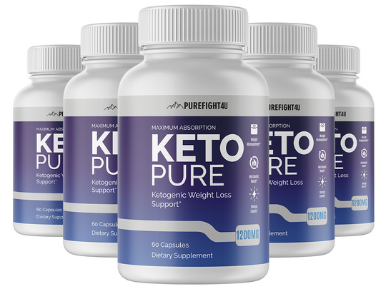 Keto Pure Ketogenic Weight Loss Support - 5 Bottles 300 Capsules