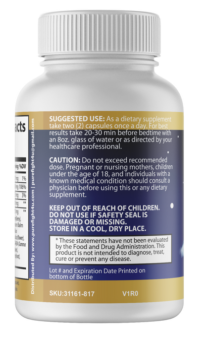 Good Night Rest Promotes Relaxation & Healthy Sleep Cycle-2 Bottles-120 Capsules