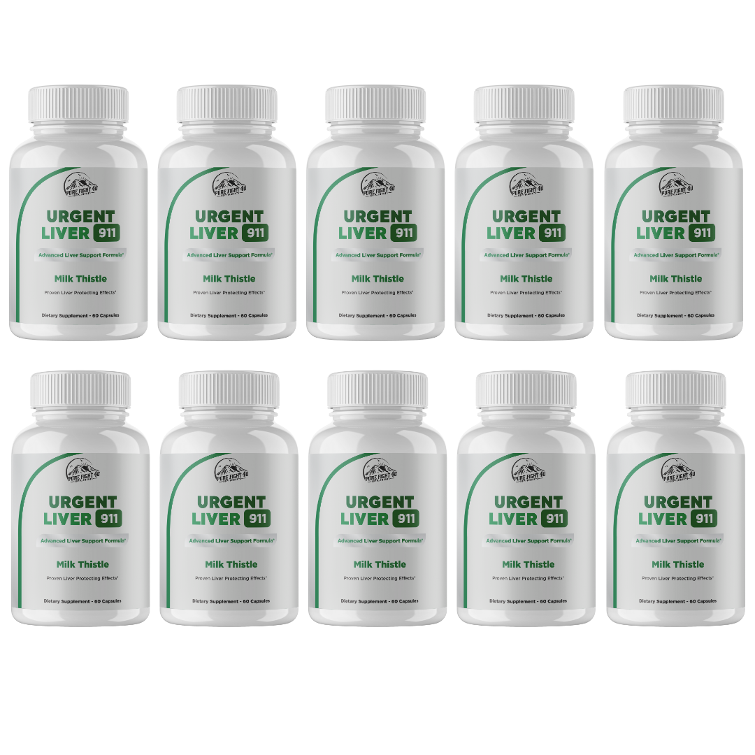 Urgent Liver 911 Advanced Liver Support Formula 10 Bottles 600 Capsules