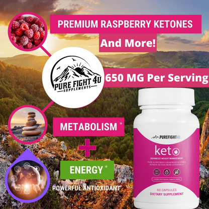 Keto Advanced Weight Management Formula - 3 Bottles 180 Capsules