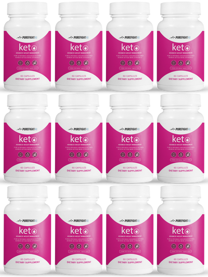 Keto Advanced Weight Management Formula - 12 Bottles 720 Capsules